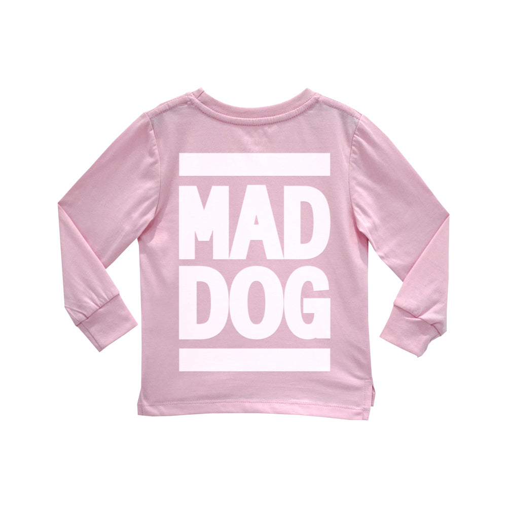 MAD DOG GIRLS LONG SLEEVE BABY PINK