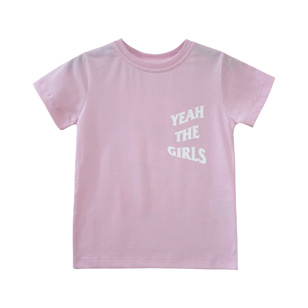 YEAH THE GIRLS V2 STANDARD TEE BABY PINK