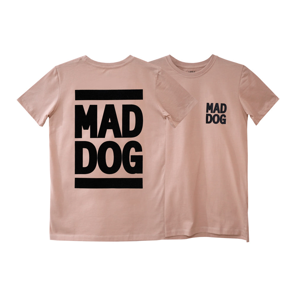 MAD DOG BIG BOYS SMALL PRINT TEE BEIGE