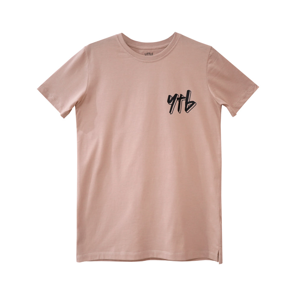 YEAH THE BOYS V2 BIG BOYS SMALL PRINT TEE BEIGE