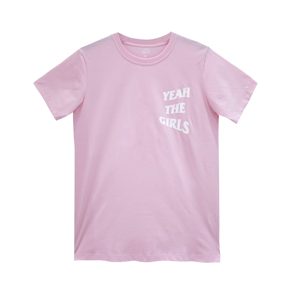 YEAH THE GIRLS V2 WOMENS TEE BABY PINK