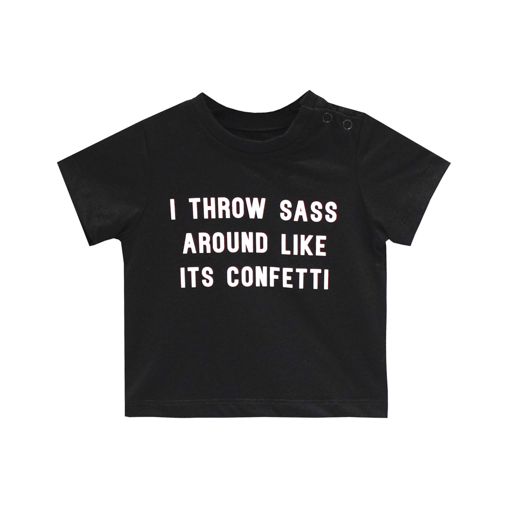 THROW SASS BABY TEE