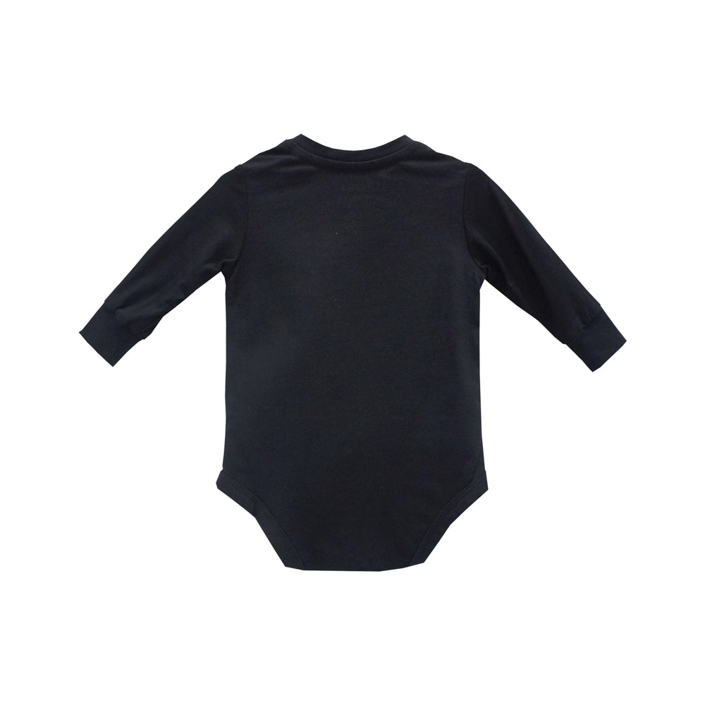 A LITTLE BIT DRAMATIC BABY LONG SLEEVE ONESIE