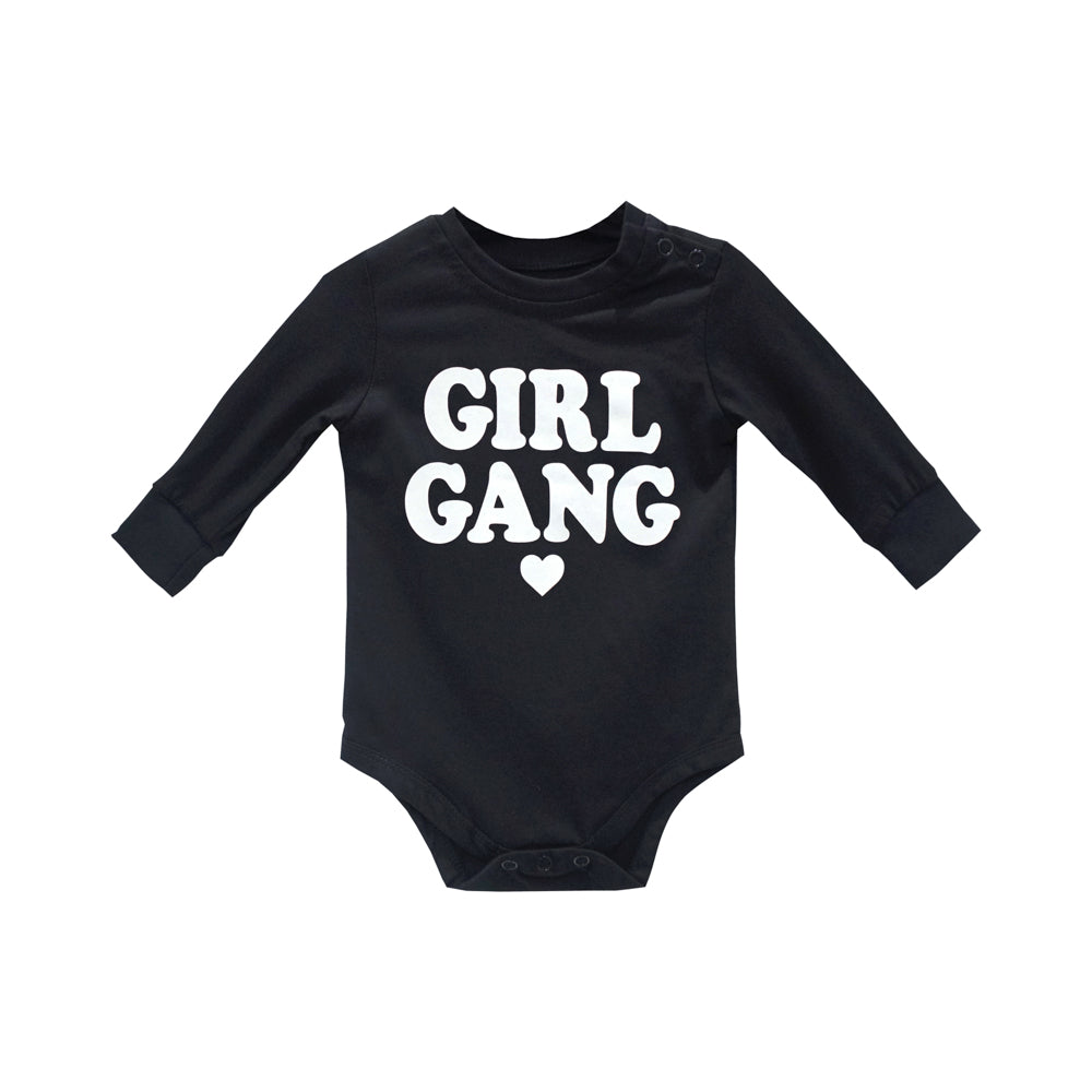 GIRL GANG BABY LONG SLEEVE ONESIE