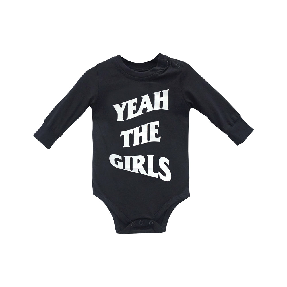 YEAH THE GIRLS V2 BABY LONG SLEEVE ONESIE