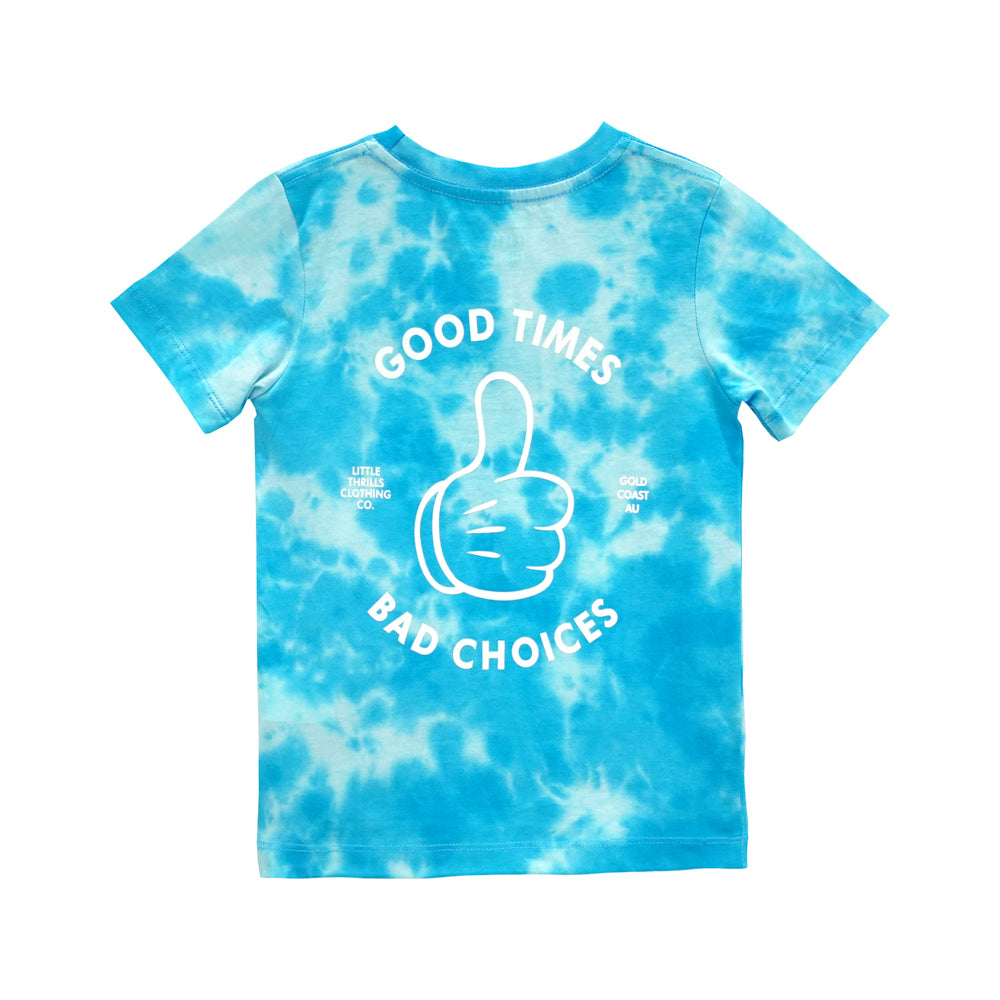 GOOD TIMES BOYS TEE TIEDYE BLUE