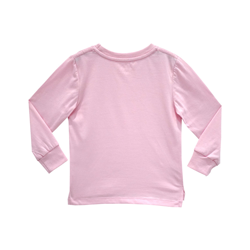 YEAH THE GIRLS LONG SLEEVE BABY PINK