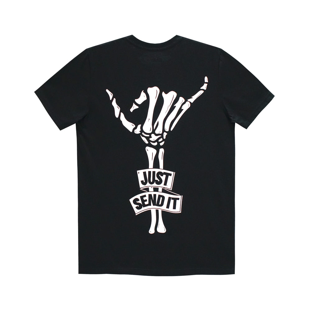 JUST SEND IT MENS SMALL PRINT TEE