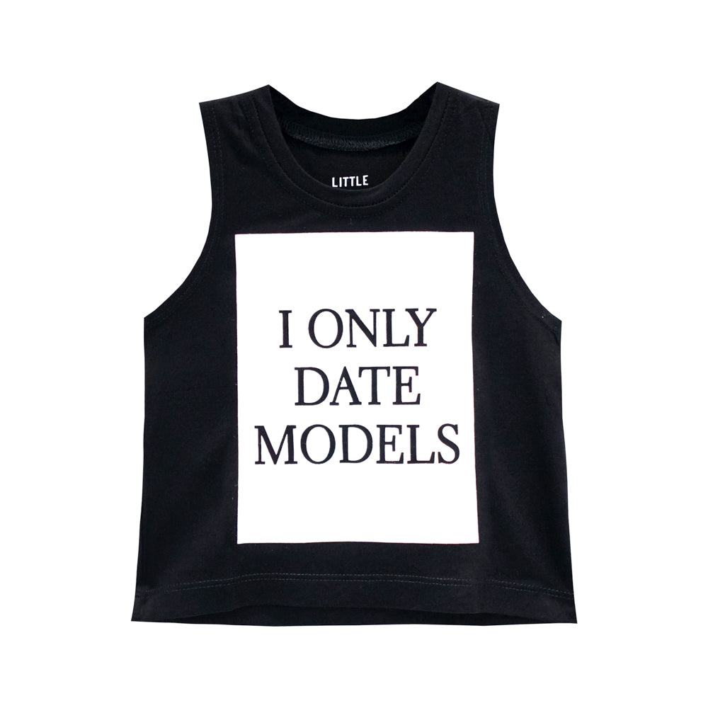 DATE MODELS GIRLS CROP SINGLET