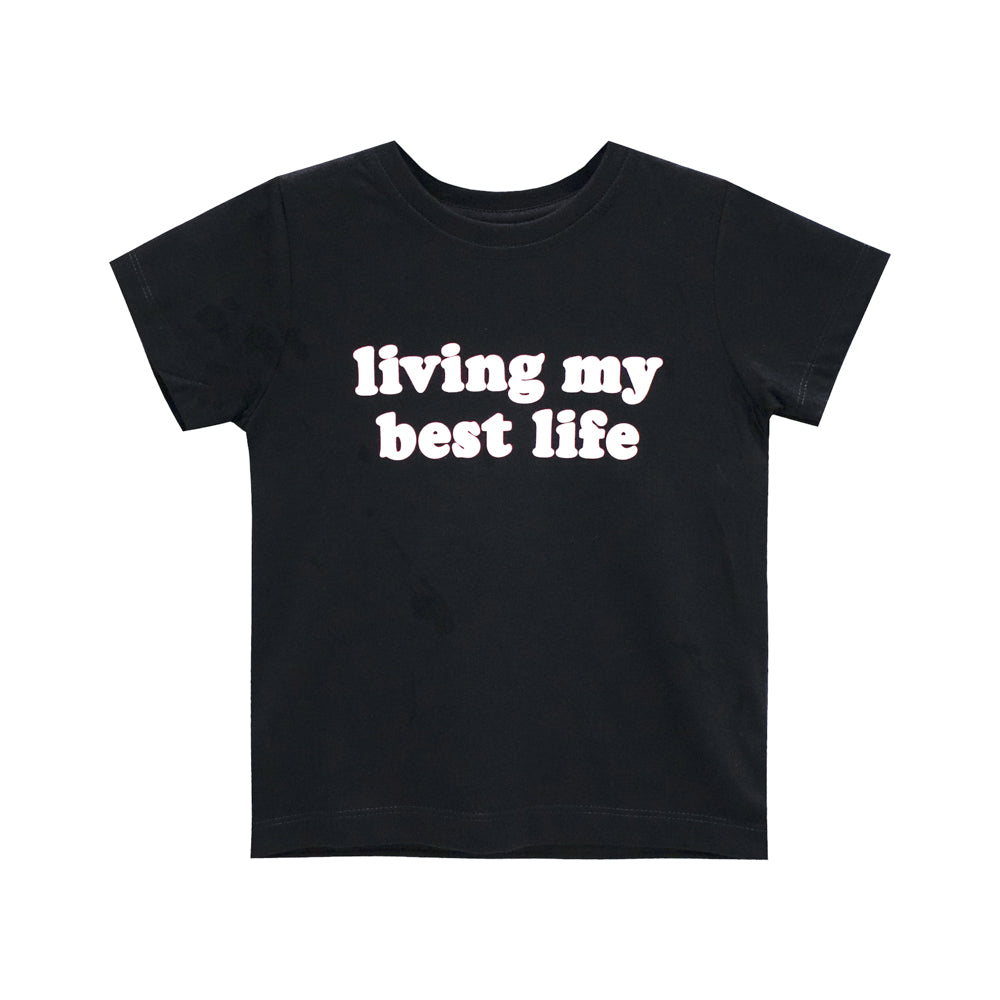LIVING MY BEST LIFE GIRLS STANDARD TEE