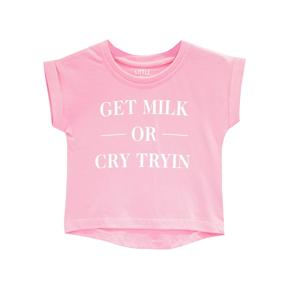 GET MILK GIRLS TEE PINK