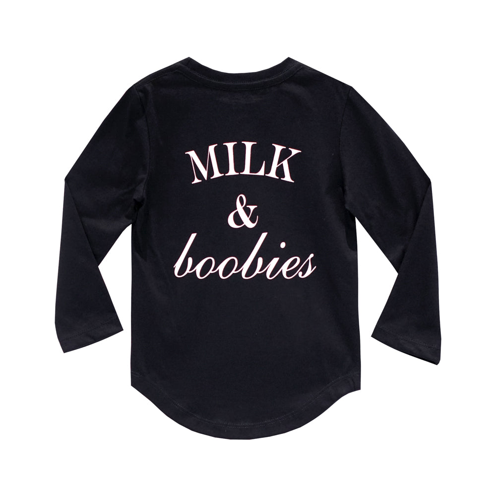 MILK AND BOOBIES BOYS LONG SLEEVE