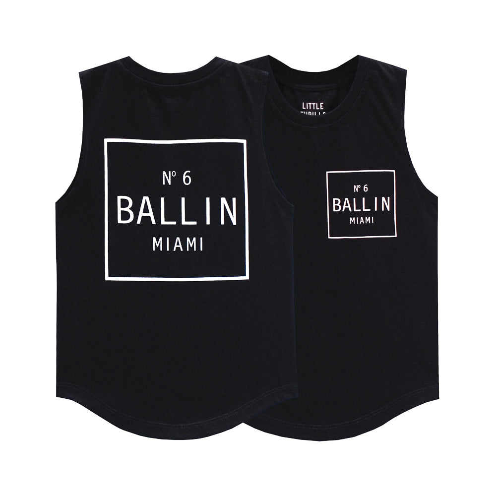 BALLIN MUSCLE TEE SMALL PRINT