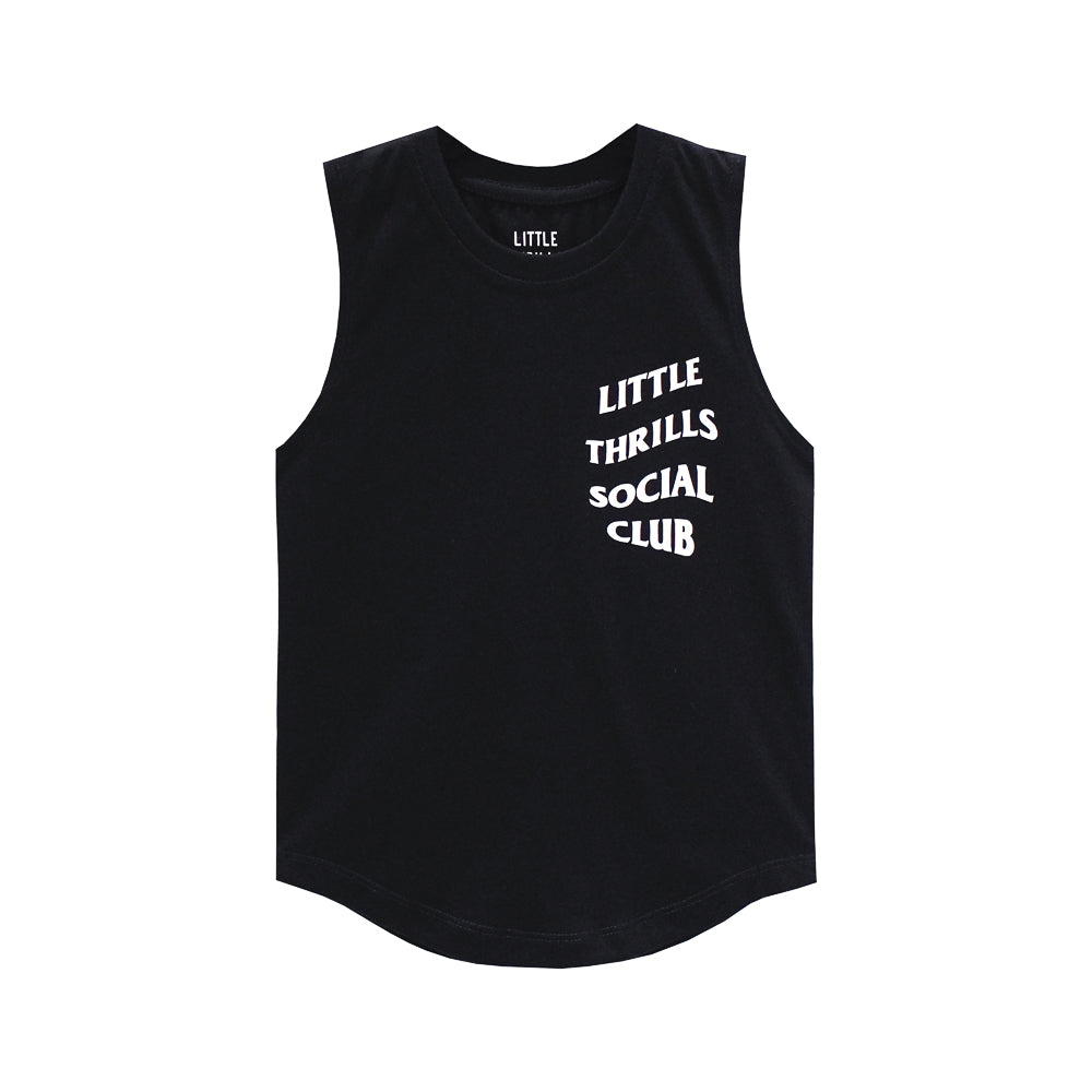 SOCIAL CLUB MUSCLE TEE SMALL PRINT