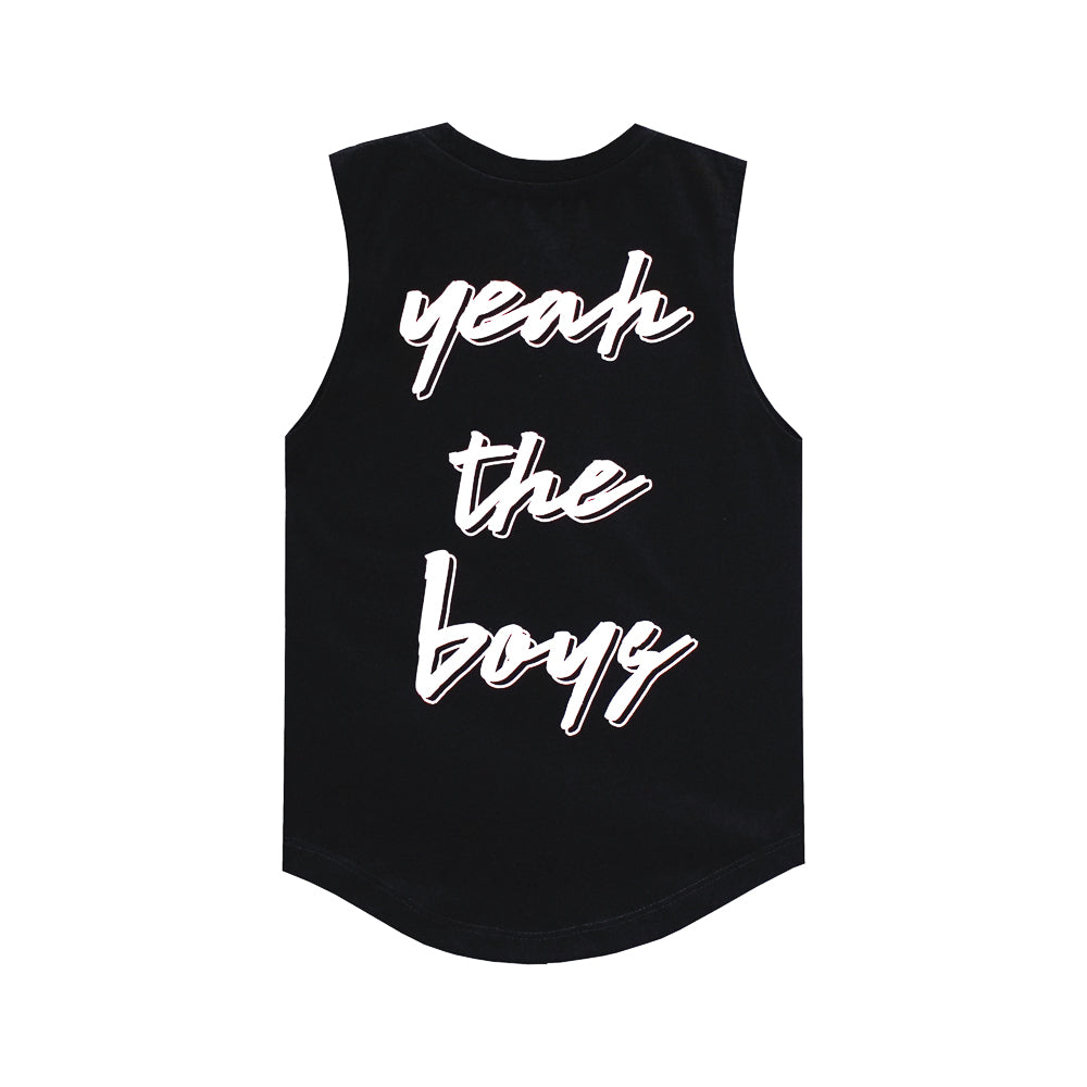 YEAH THE BOYS V2 MUSCLE TEE SMALL PRINT