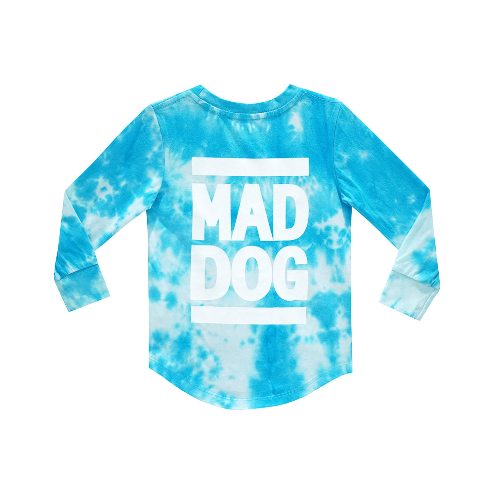MAD DOG BOYS LONG SLEEVE TIEDYE BLUE