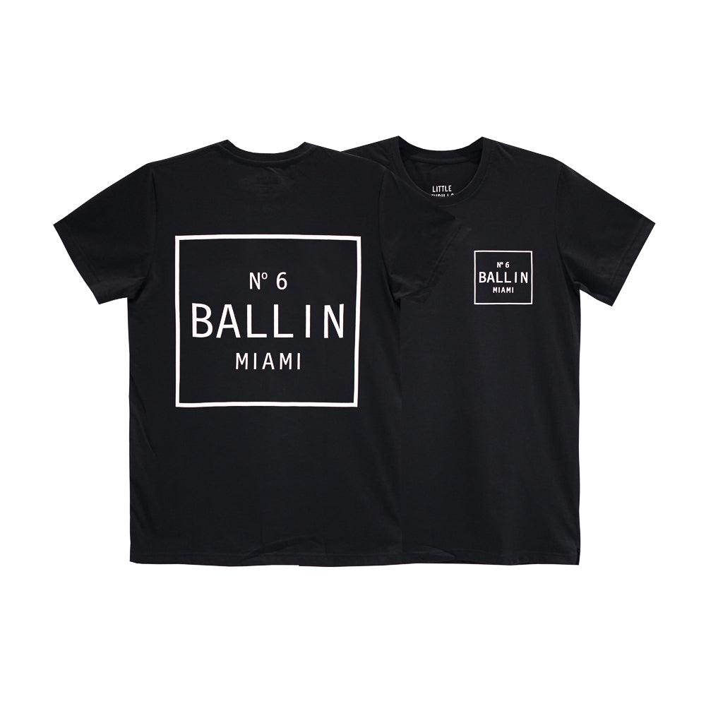 BALLIN MENS SMALL PRINT TEE