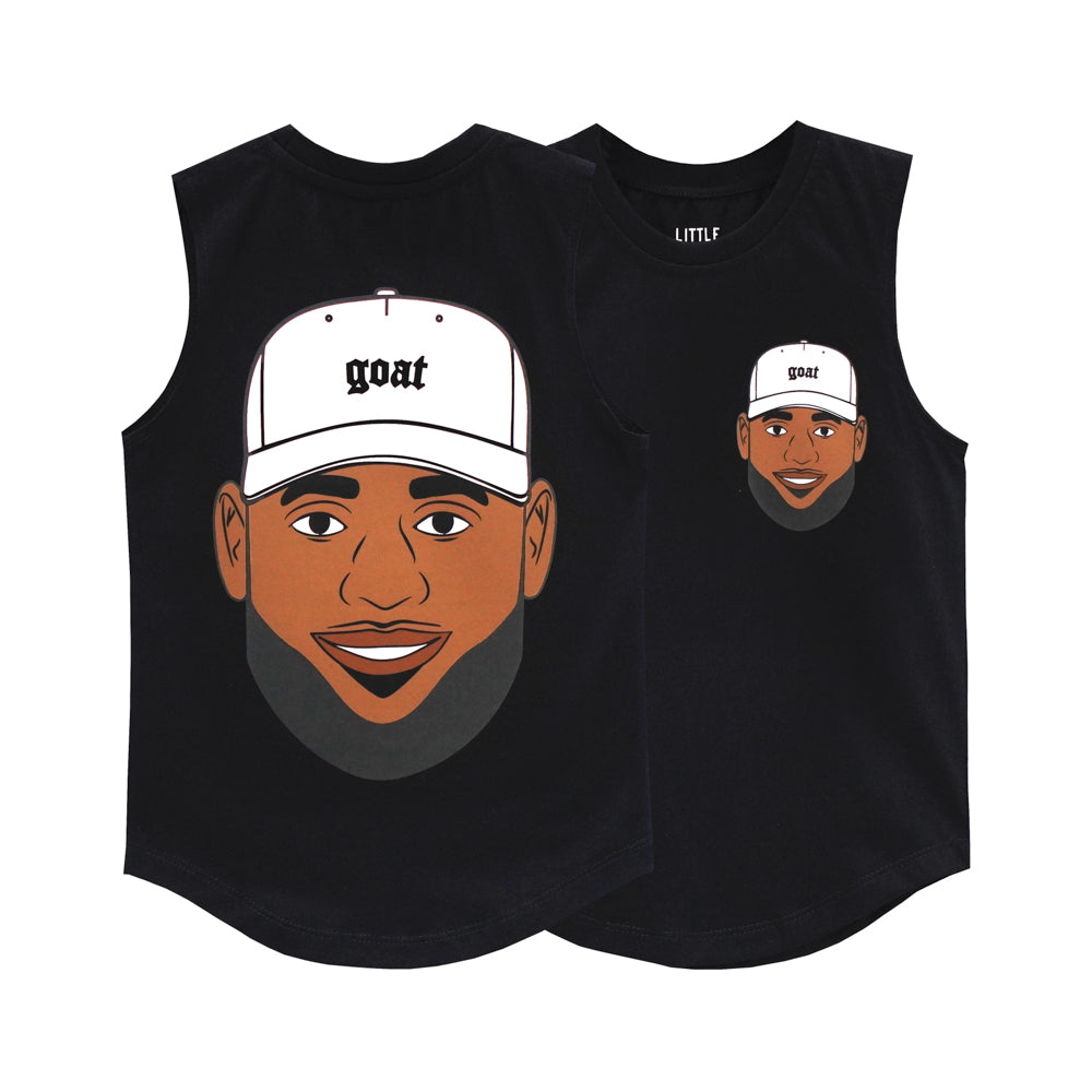 GOAT BOYS MUSCLE TEE SMALL PRINT