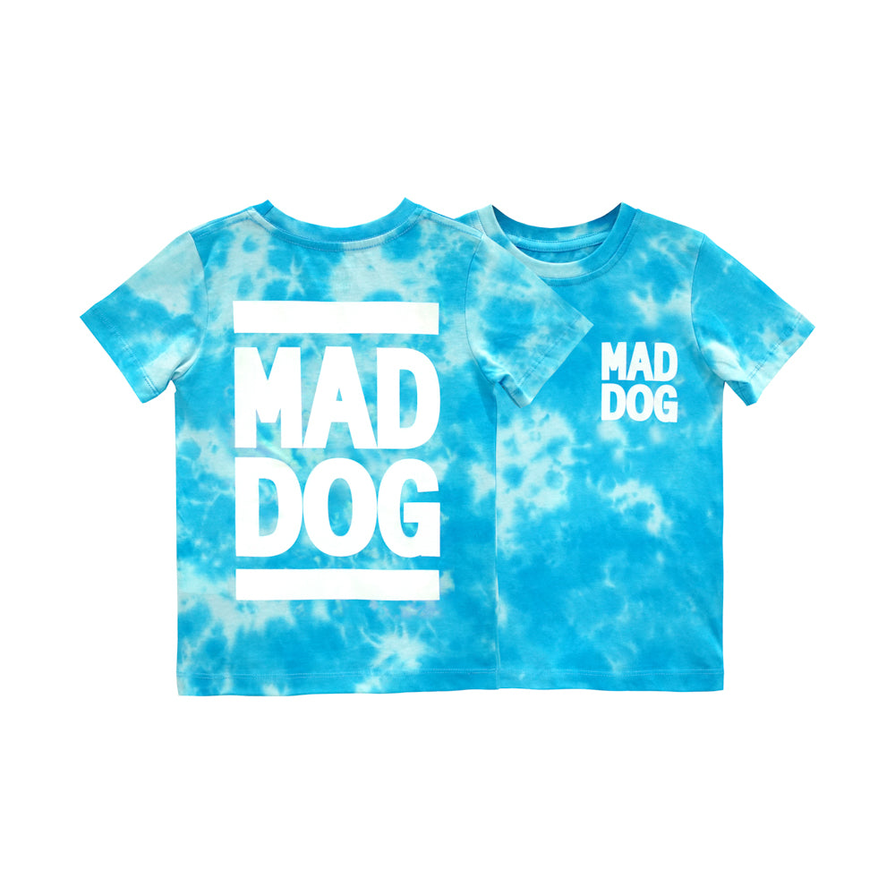 MAD DOG BOYS TEE TIEDYE BLUE