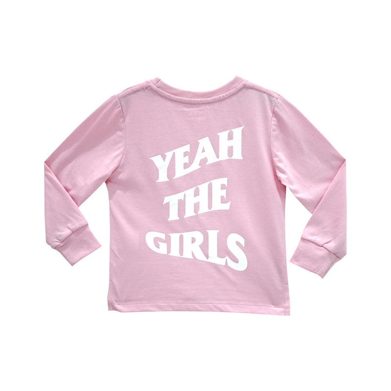 YEAH THE GIRLS V2 LONG SLEEVE BABY PINK