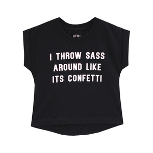 THROW SASS GIRLS TEE