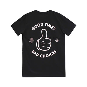 GOOD TIMES MENS SMALL PRINT TEE