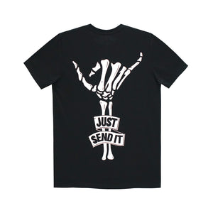 JUST SEND IT MENS SMALL PRINT TEE
