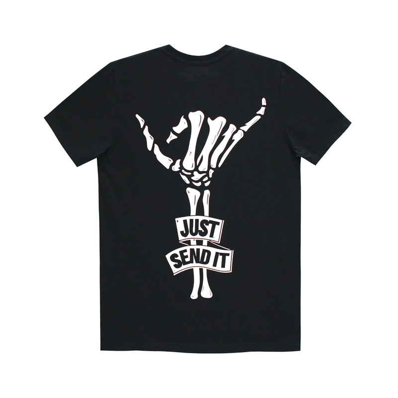JUST SEND IT MENS SMALL PRINT TEE