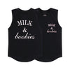 MILK AND BOOBIES MUSCLE TEE SMALL PRINT