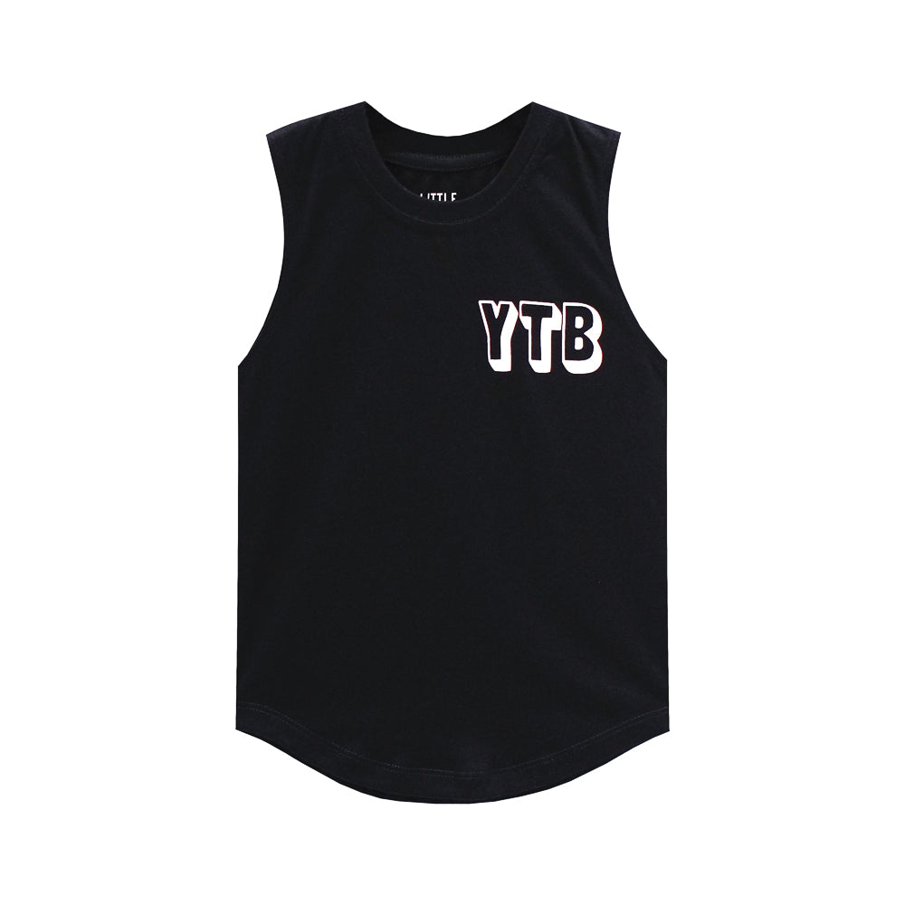 YEAH THE BOYS MUSCLE TEE SMALL PRINT
