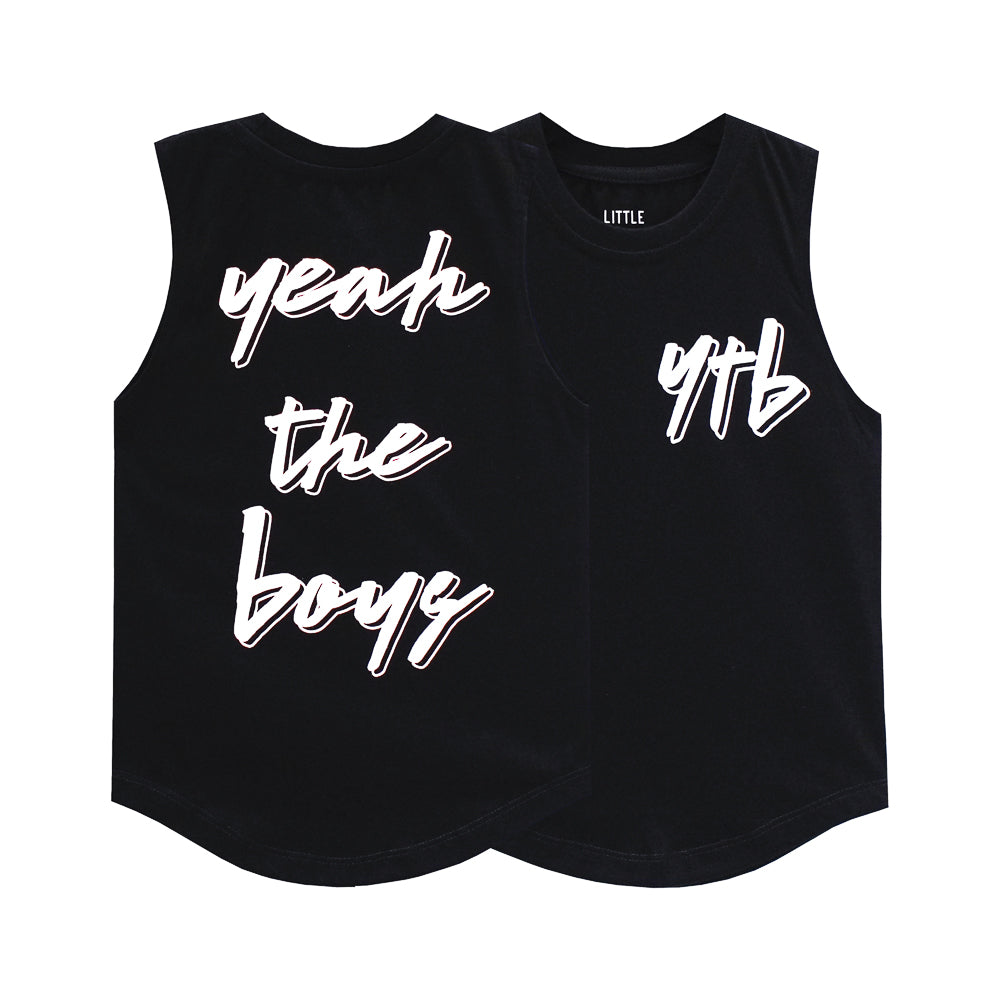 YEAH THE BOYS V2 MUSCLE TEE SMALL PRINT