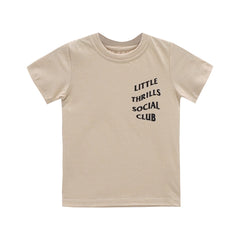 SOCIAL CLUB BOYS SMALL PRINT TEE BEIGE