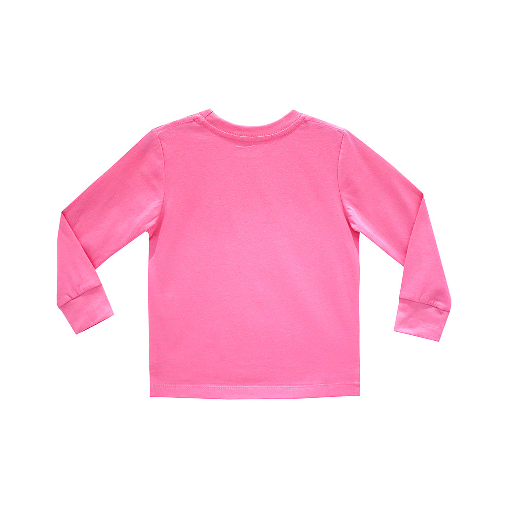 THE SASS IS REAL GIRLS LONG SLEEVE PINK