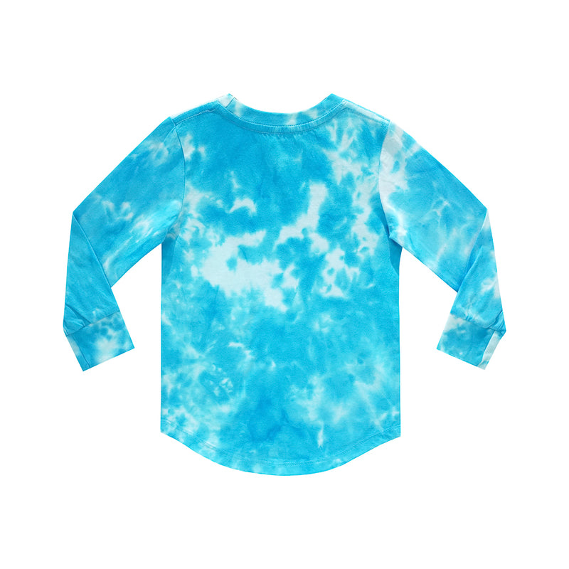 FEELING CUTE BOYS LONG SLEEVE TIEDYE BLUE