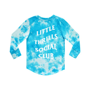 SOCIAL CLUB BOYS LONG SLEEVE TIEDYE BLUE