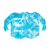 YEAH THE BOYS V2 LONG SLEEVE TIEDYE BLUE