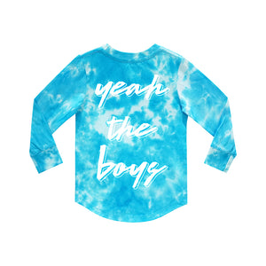 YEAH THE BOYS V2 LONG SLEEVE TIEDYE BLUE