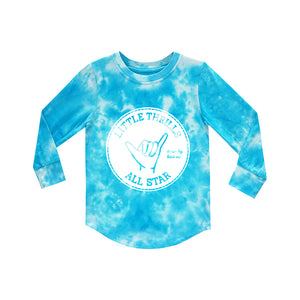 ALL STARS BOYS LONG SLEEVE TIEDYE BLUE
